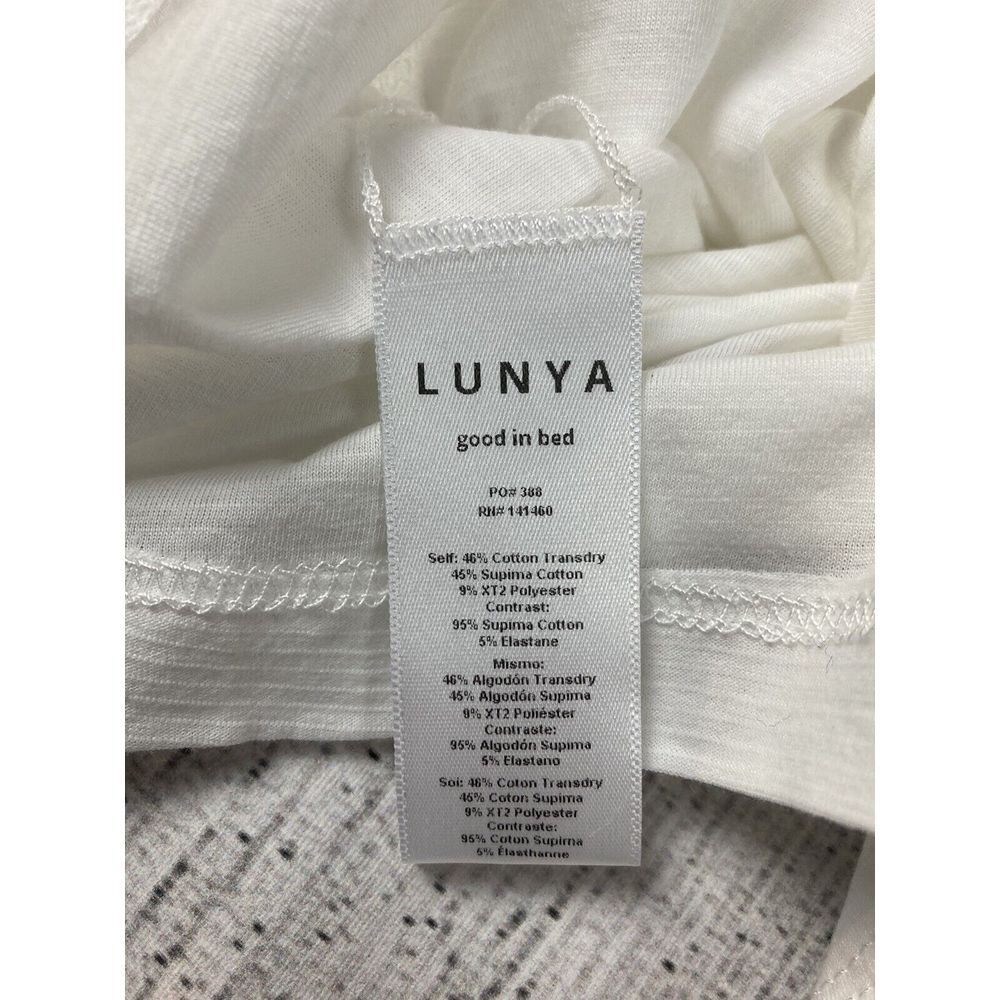 NEW‎ Lunya Cool Cotton Every Body Pocket Tee T-Shirt White Sz M - Picture 6 of 6